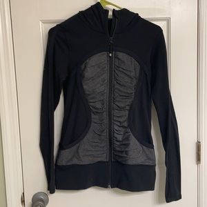 Black/Grey Lululemon Hooded Define Jacket